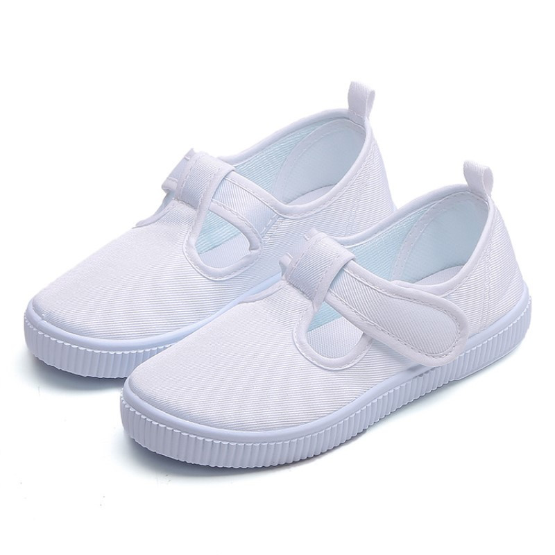 幼儿园小白鞋学生童鞋帆布鞋白球鞋儿童白布鞋男童女童白色运动鞋