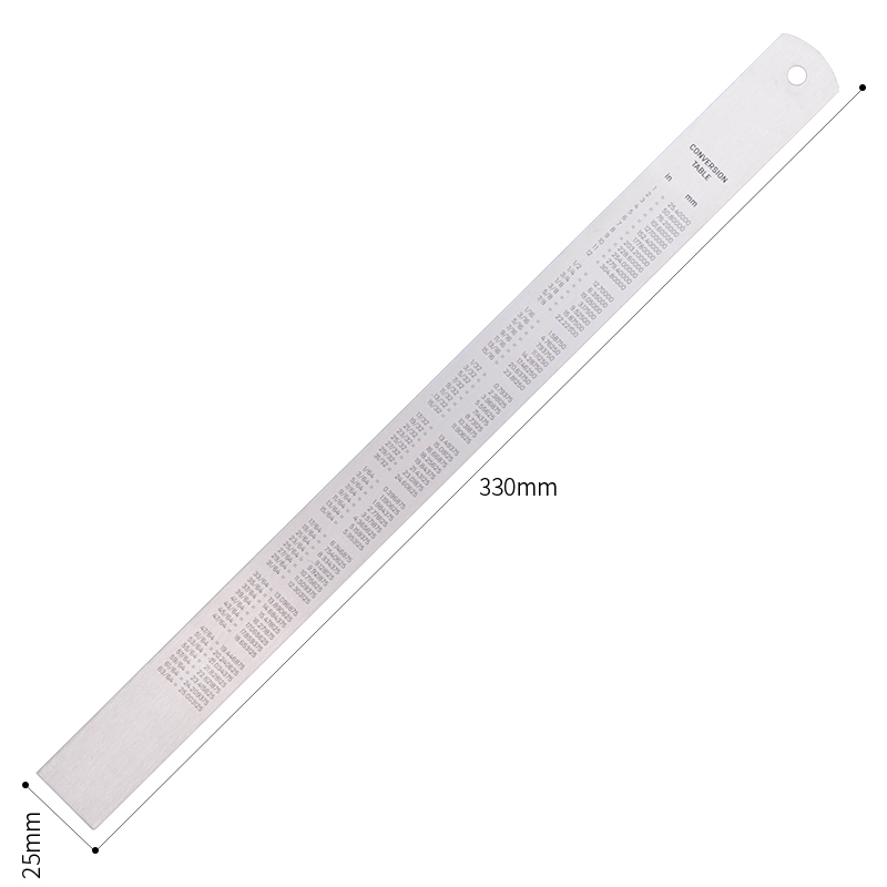 得力(deli)不锈钢直尺刻度尺公制刻度绘图钢尺30cm DL8030 单位/把高清大图