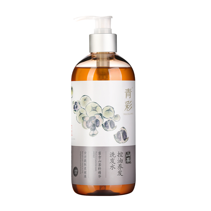 青彩 山茶精华控油洗发水--500ml