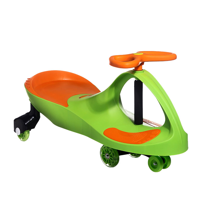 乐贝儿童扭扭车宝宝悠悠车滑行车摇摆溜溜车经典版lb3001万千绿色闪光