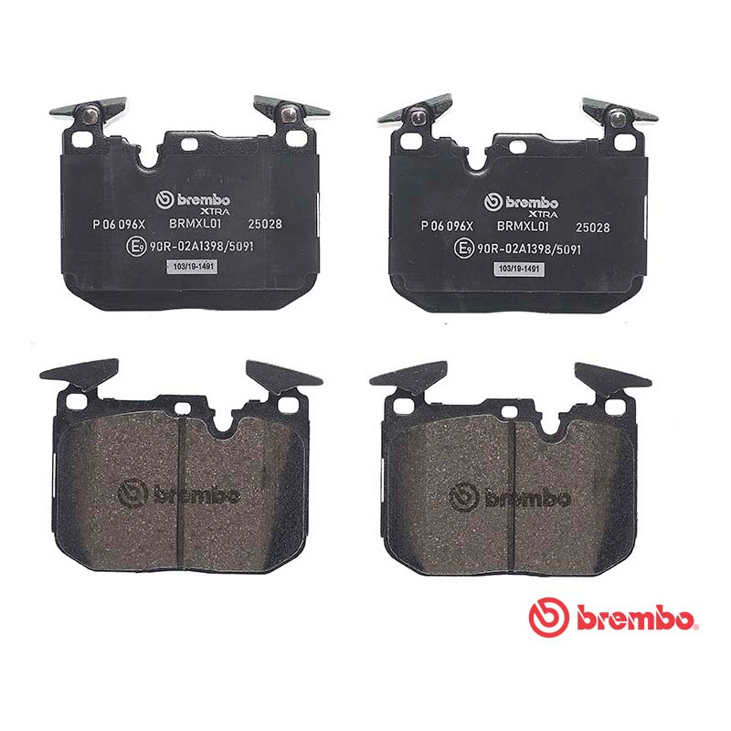 布雷博(brembo)前片.高性能P06096X适配16款宝马M2(F87)/16款进口宝马3系/14-16款4系