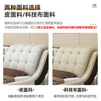 兰秀家居 床 现代简约轻奢真皮床实木床双人床1.8米多功能家用储物主卧床1.5m欧式大床软包卧室家具意式极简皮艺床婚床