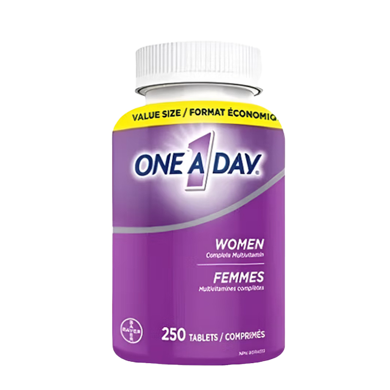 One A Day女士复合维生素250粒矿物质B族女性补铁补钙