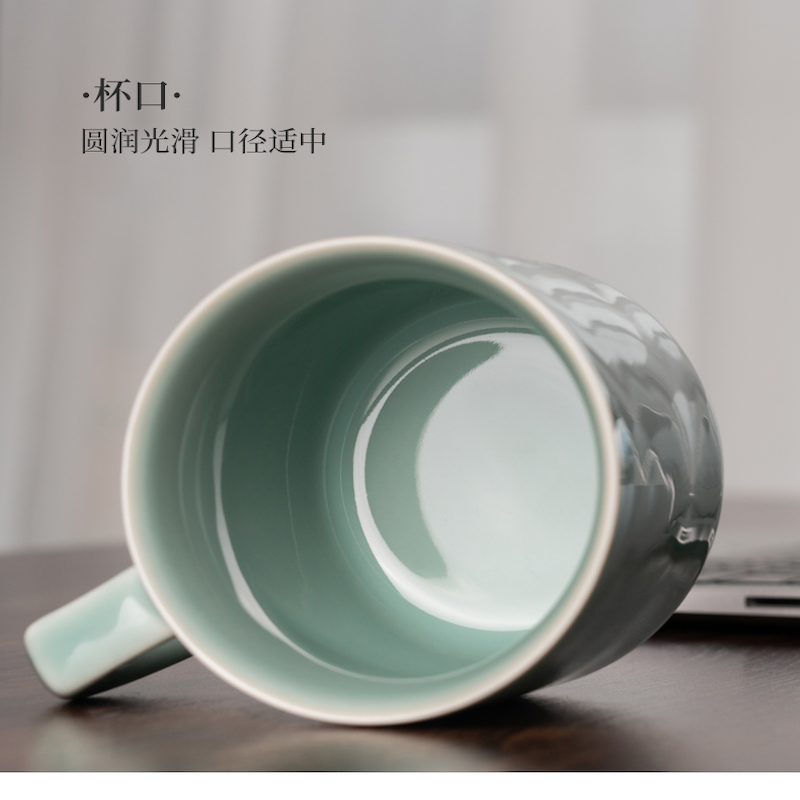 陇步昇LBS-QCB0805青瓷杯(计价单位:个)青色高清大图