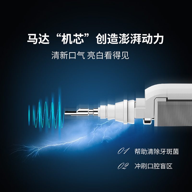 拜尔(BAiR)X6 充电式通用成人声波式电动牙刷 声波智能震动软毛情侣防水 黑色 (主机+8个刷头+便携盒)