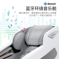 HYUNDAI智能按摩椅6130家用全身全自动太空豪华舱小型多功能电动沙发深V零重力颈椎肩腰揉捏按摩器高配灰色