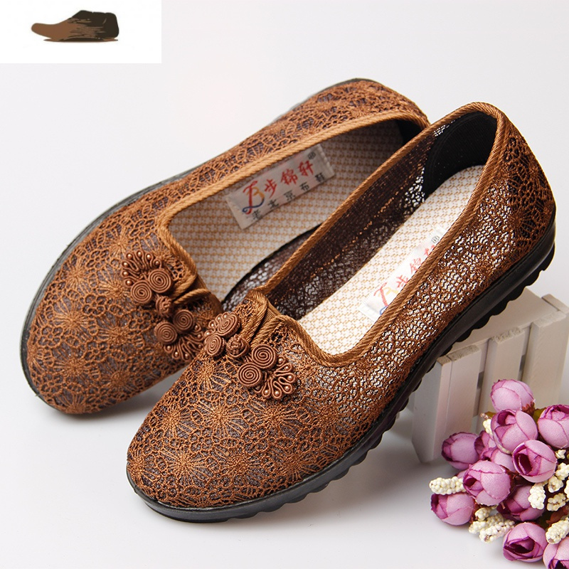 ideamini老人老年凉鞋女夏季70岁奶奶鞋子春秋妈妈老北京布鞋女防滑软