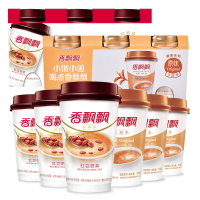 香飘飘奶茶红豆三连杯64g*3 +原味3连杯80g*3 杯装休闲冲饮品 冲泡奶茶粉
