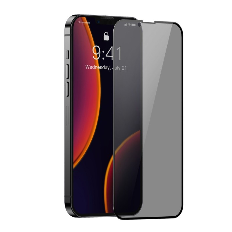轻万适用苹果13pro手机钢化膜6s/7p/8plus/x全屏xr防窥iPhone11promax/xs贴膜12mini