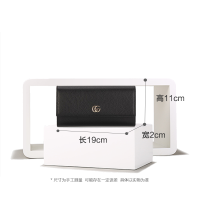 [高贵之选]GUCCI古驰PETITE MARMONT系列 女士牛皮双G标长款钱包手拿包