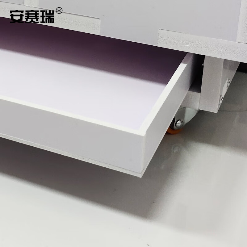 安赛瑞 雨伞收纳架 酒店大堂商用雨伞桶 双桶+5层6孔 雨伞门口放置筒 放30~50把伞 白色 700593高清大图