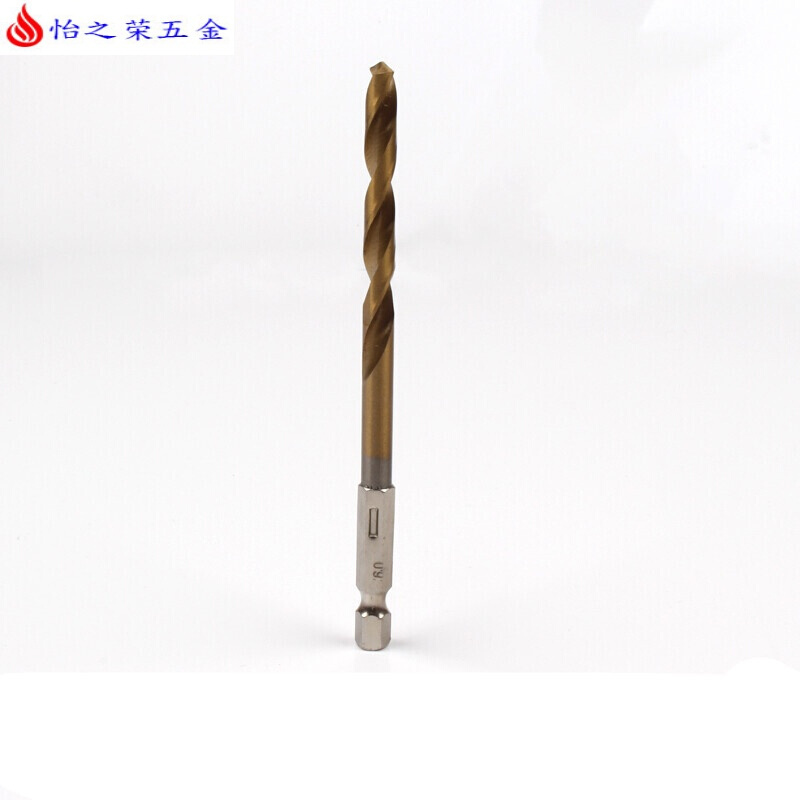 六角柄麻花钻头镀钛13PC风批组套高速钢电动螺丝刀麻花钻头 六角柄钻头(6.0mm)