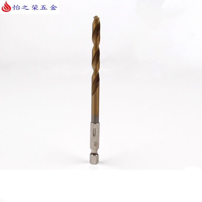 六角柄麻花钻头镀钛13PC风批组套高速钢电动螺丝刀麻花钻头 六角柄钻头(6.0mm)图片
