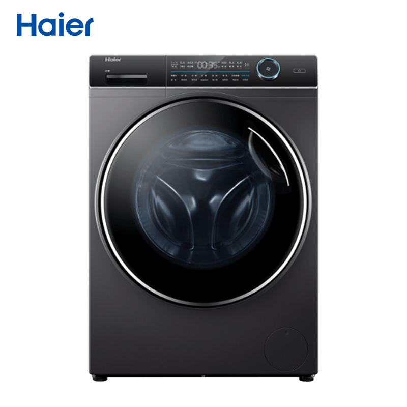 海尔(Haier)10公斤大容量 直驱变频滚筒洗衣机 全自动 智能物联 纤美系列 XQG100-B12176U1