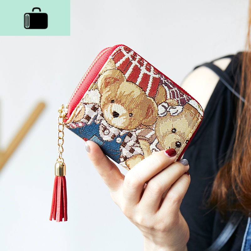 卡包女式韩版多卡位小巧大容量卡夹拉链钱包信用卡套卡片包薄NEW LAKE高清大图