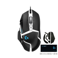 罗技(Logitech) G502 SE 游戏鼠标+G502脚贴+桌垫