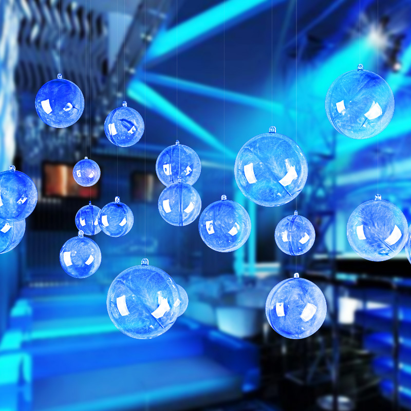 装]装饰透明球店铺教室圣诞节日布置创意吊顶天花板小挂件挂饰空心球>