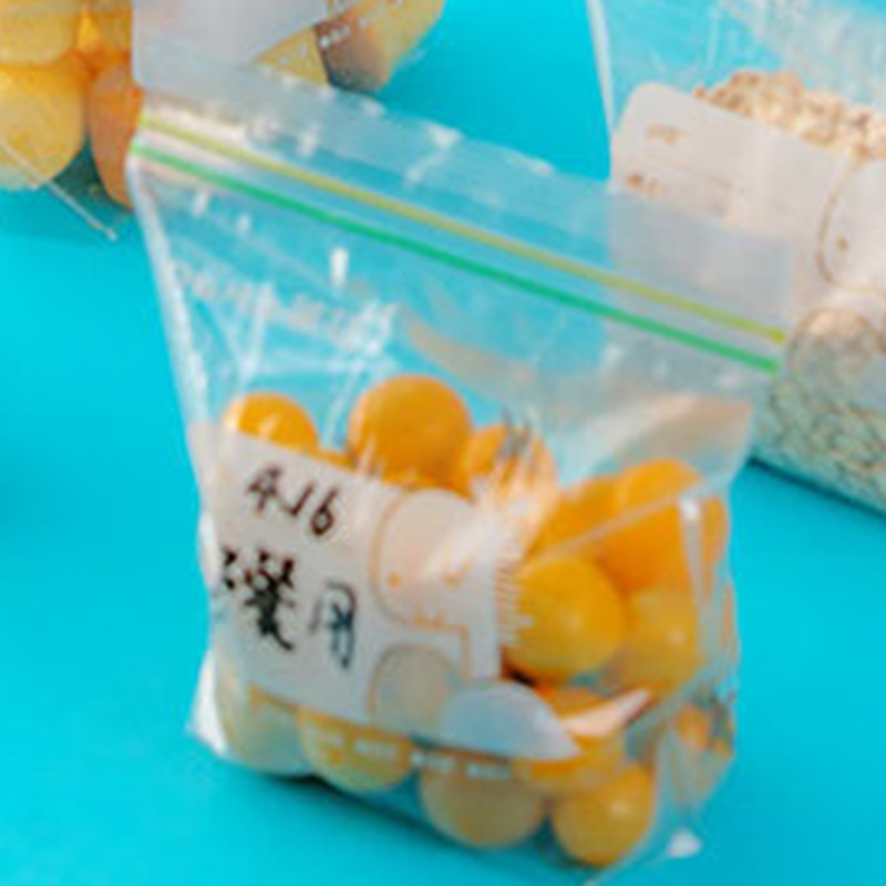 茶花保鲜袋食品密封防潮分装收纳冷冻透明袋990090高清大图