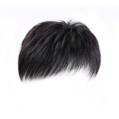 假发男韩版帅气中分刘海短直发时尚潮流逼真复古蓬松学生男士短发