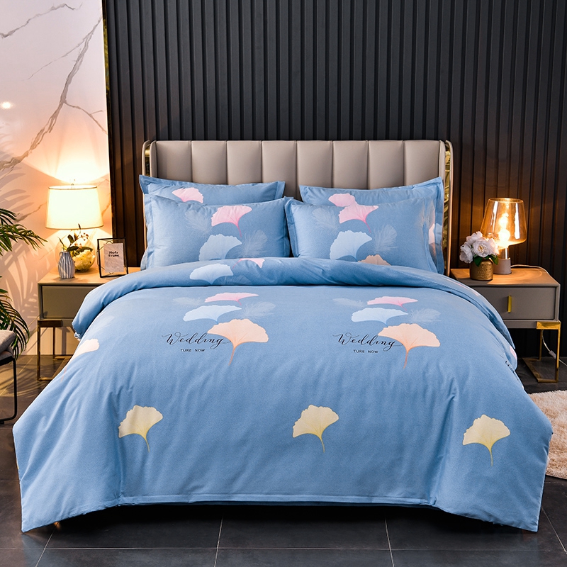 雅鹿 全棉加厚磨毛四件套高清大图