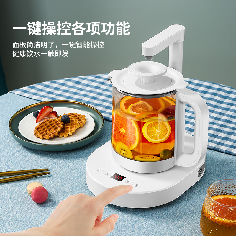 苏宁宜品煮茶器SY-20半自动触控1.2L 白色高清大图
