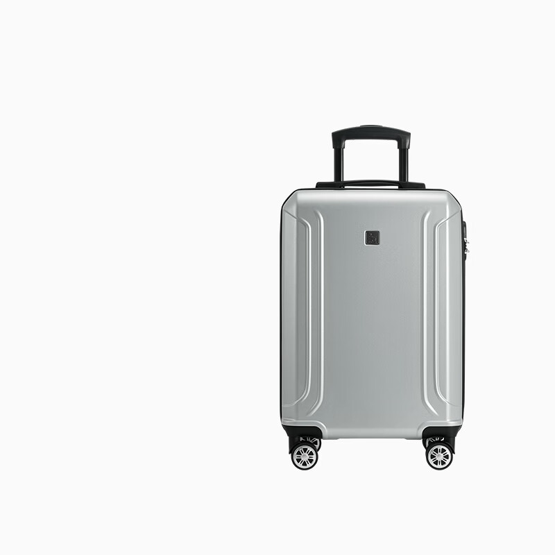 爱华仕机翼系列商务出差旅行箱男女行李箱登机箱20英寸 银色OCX6858