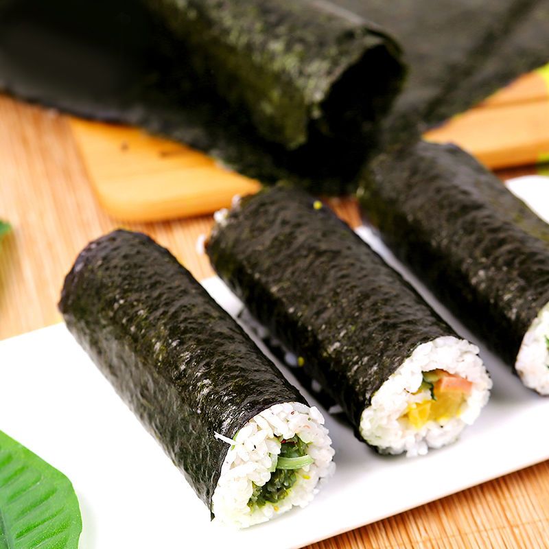 8张海苔(自封口) 阿一波寿司海苔7张/8张/30张/50张寿司包饭韩国料理