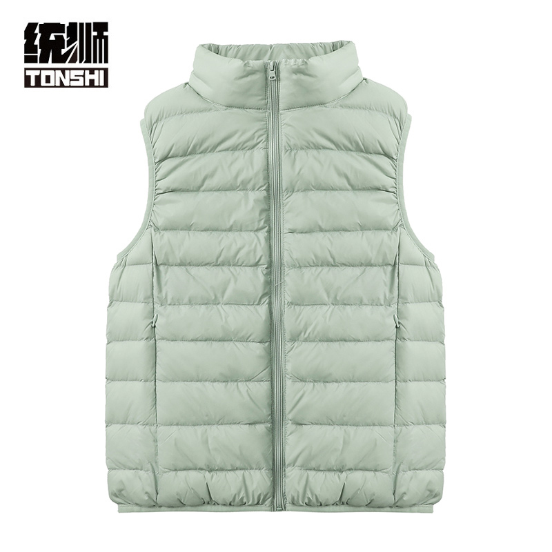 统狮羽绒服坎肩414-3 件 浅绿 XXL