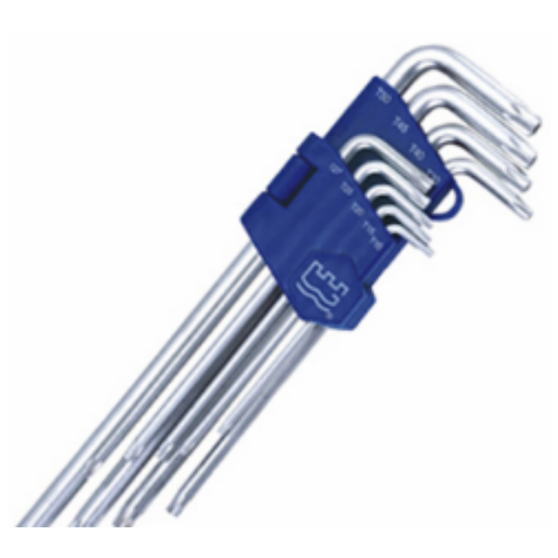 长城 338109 9PCS亚光花型加长内六角扳手组套高清大图