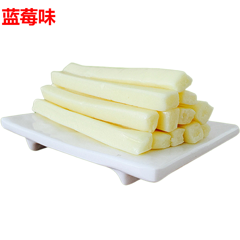 内蒙古特产儿童零食美食牛奶条500克蓝莓味