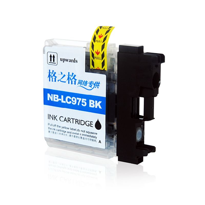 格之格NB-LC975BK 2支装黑色墨盒适用兄弟LC975BK MFC-J220/J265W/J410 打印机墨盒高清大图
