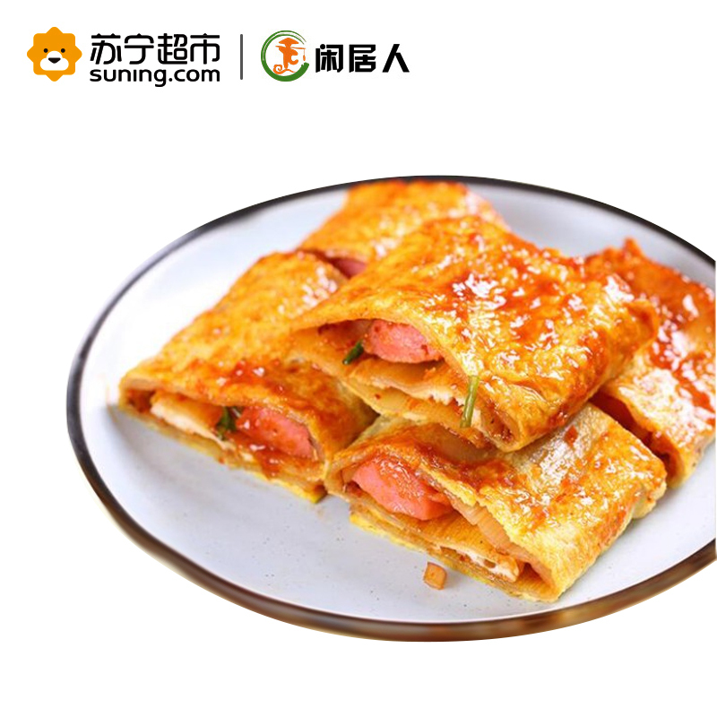 闲居人600g*3 烤冷面 东北烤冷面片 朝鲜族小吃 送秘酱+刷子