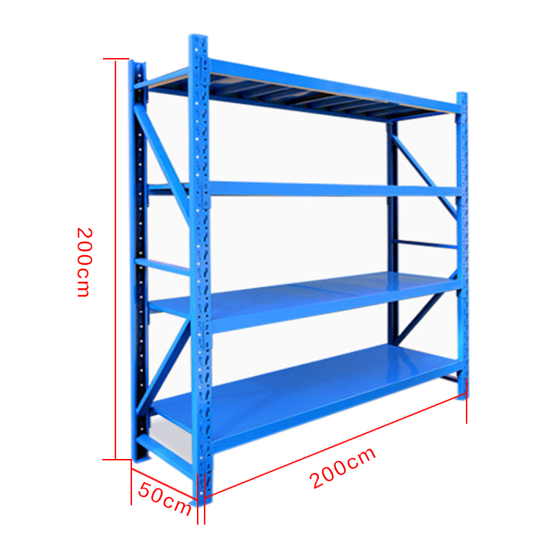 DXBG承重500kg货架置物架钢制货架主架长200宽50高200CM高清大图