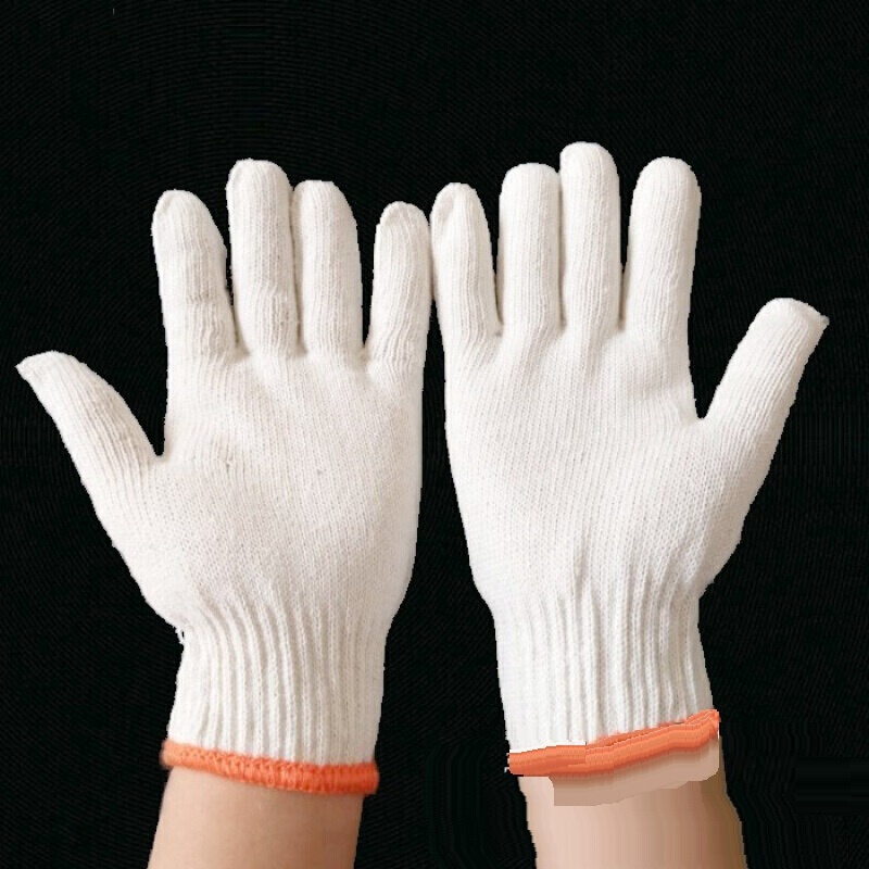 线手套劳保手套棉纱手套防滑防护手套尼龙手套纱手套白手套手套550克