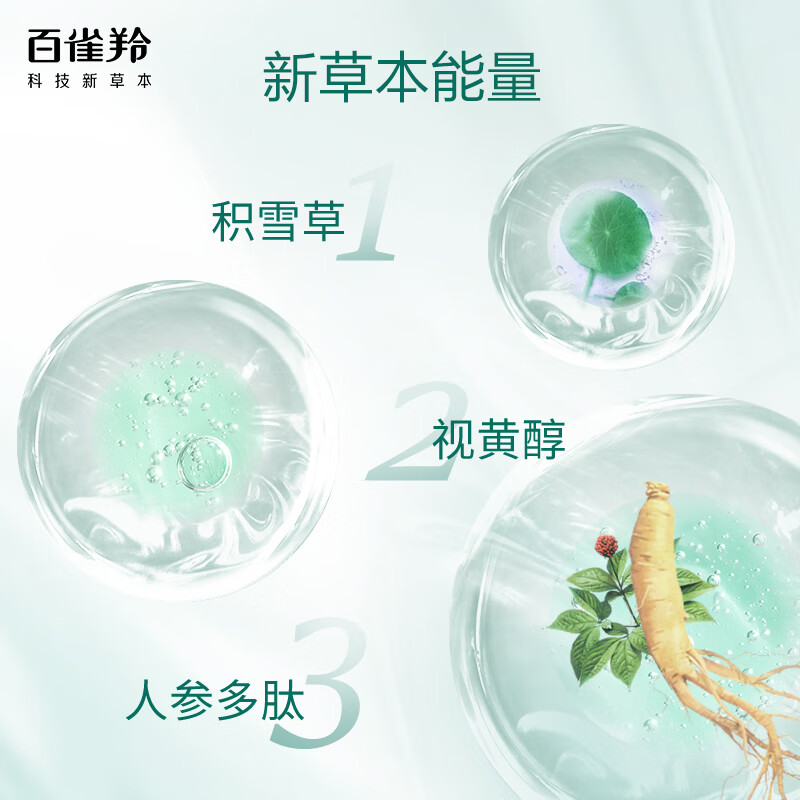 百雀羚-帧颜淡纹-修护礼盒(100g+100ml+50g+15g+25g+10ml)高清大图