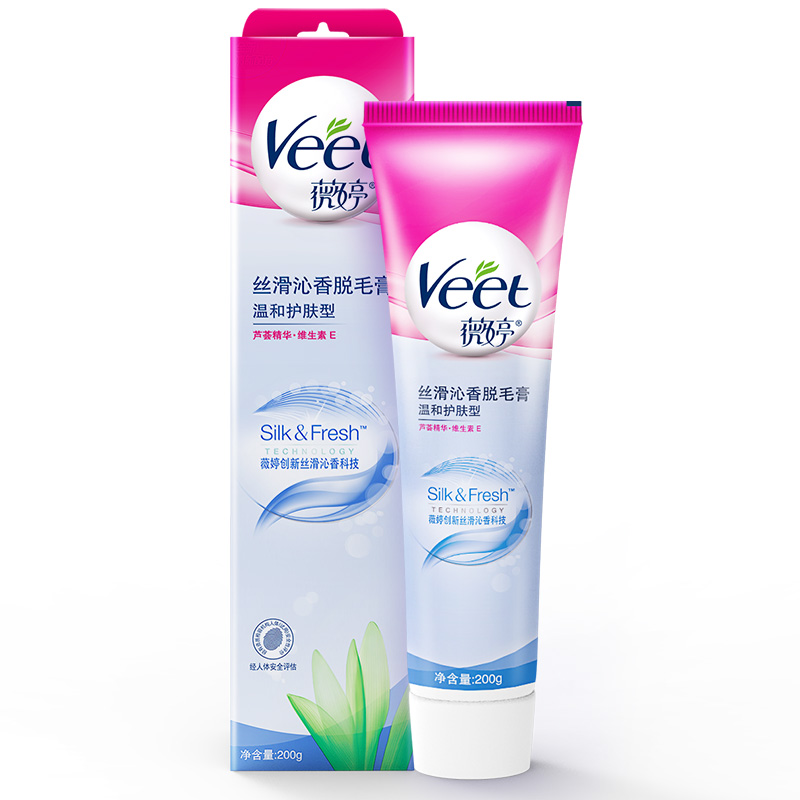 薇婷(VEET)脱毛膏温和护肤型 200g敏感肌男女士学生通用 腋下腿毛四肢除毛去毛 关晓彤明星推荐高清大图