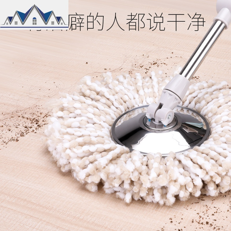 拖把旋转免手洗干湿两用家用墩布懒人拖布桶双驱动甩水托把拖地桶 三维工匠