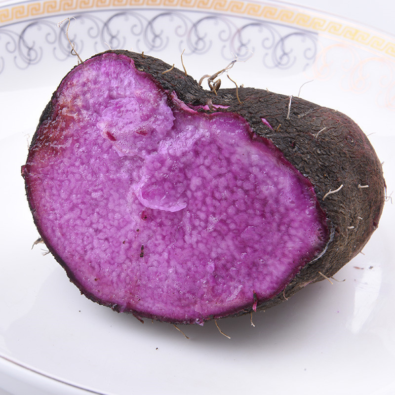紫山药 脚板薯 毛薯紫 山药大薯红薯 紫色山药山芋
