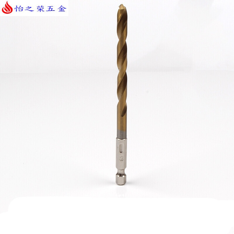 六角柄麻花钻头镀钛13PC风批组套高速钢电动螺丝刀麻花钻头 六角柄钻头(6.5mm)