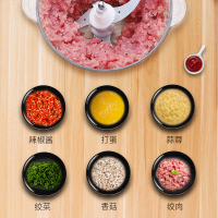 格立高(Geligao)GLG-JR3912玻璃款 双层四刀家用电动小型不锈钢多功能绞肉机料理机2L