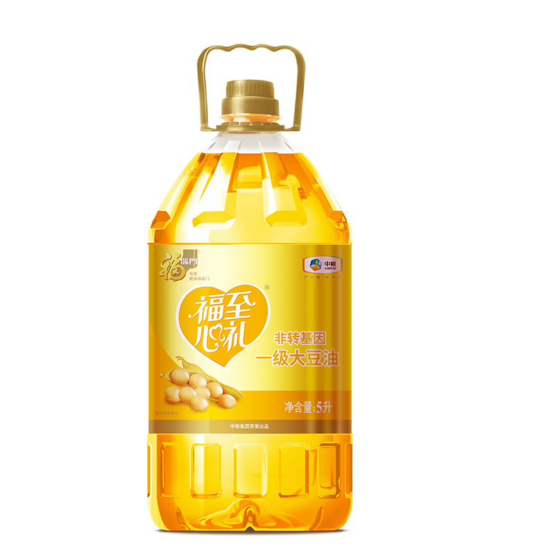 福临门 福至心礼非转基因一级大豆油5LHC高清大图