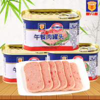 上海梅林午餐肉罐头198g*4罐装户外刷火锅早餐速食猪肉特产零食