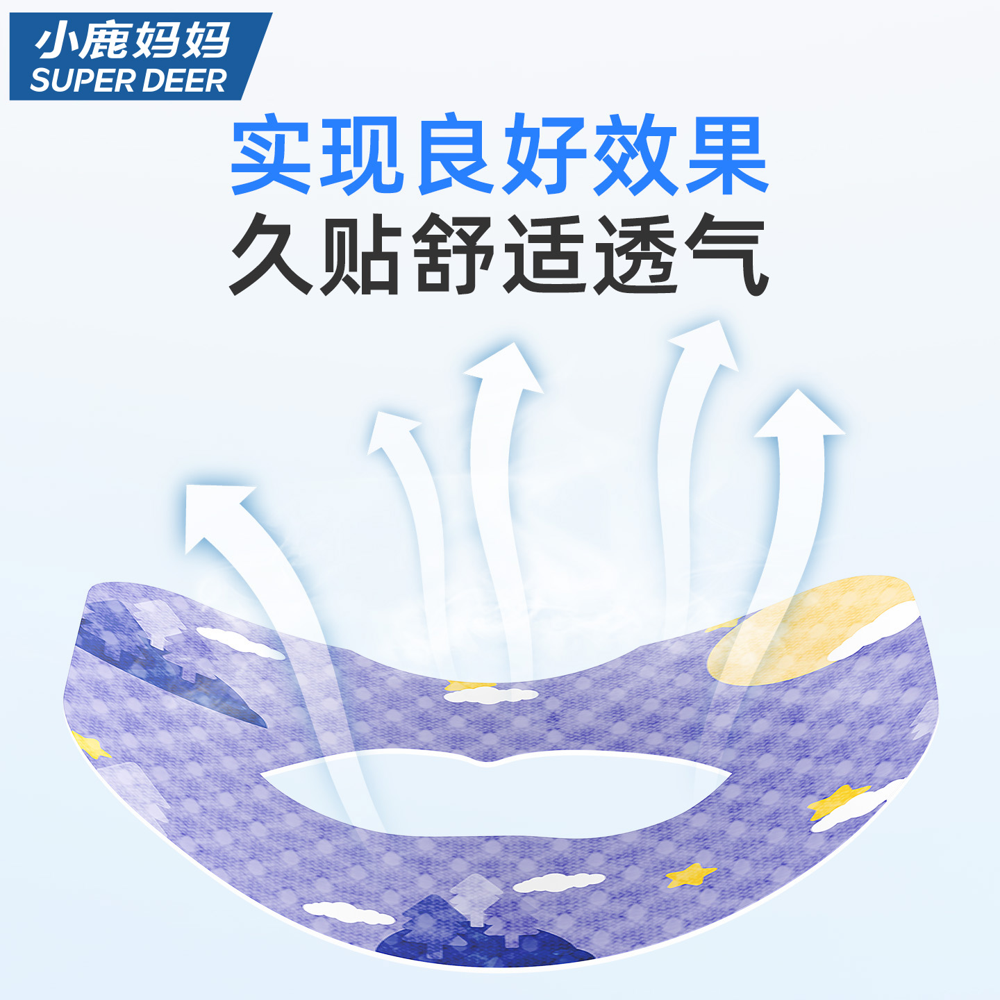 小鹿妈妈呼吸贴儿童口呼吸闭嘴贴矫正贴睡觉防张嘴闭嘴神器呼吸贴高清大图