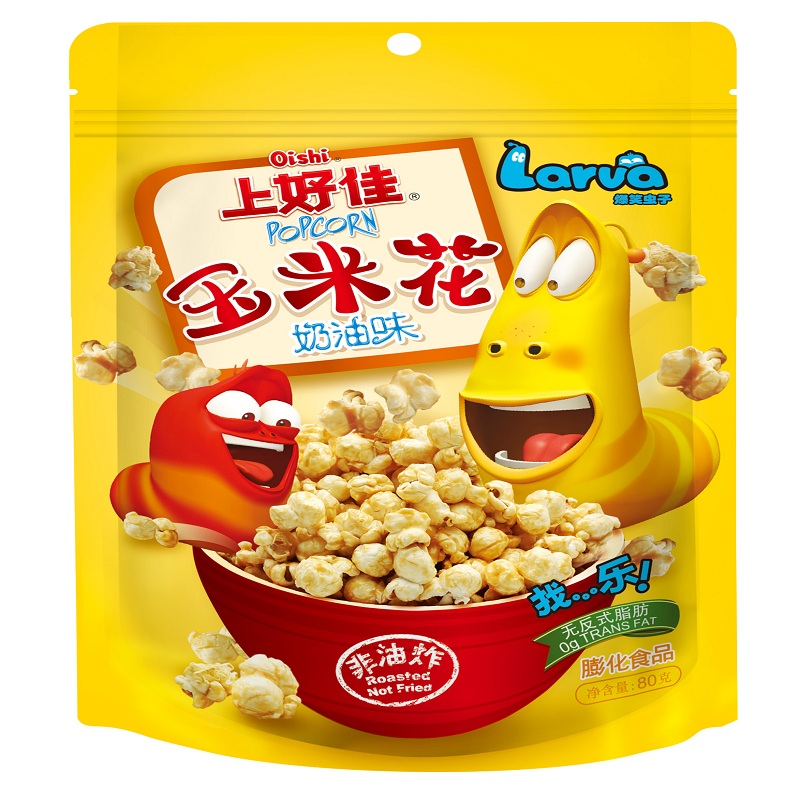 上好佳玉米花奶油味80g袋