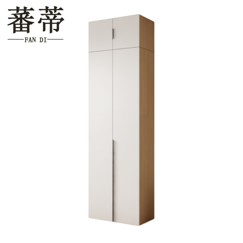蕃蒂更衣柜双门+顶柜台高清大图