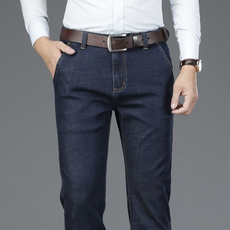 老爷车(laoyeche)秋冬季款男裤直筒牛仔裤 男商务青年大码弹力男装长裤子男士牛仔裤图片