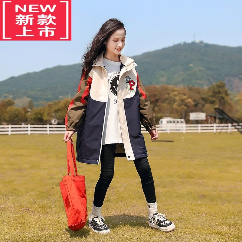 可莉允女童加厚外套秋冬款2022新款儿童冬装女大童冬季风衣夹棉上衣棉服图片