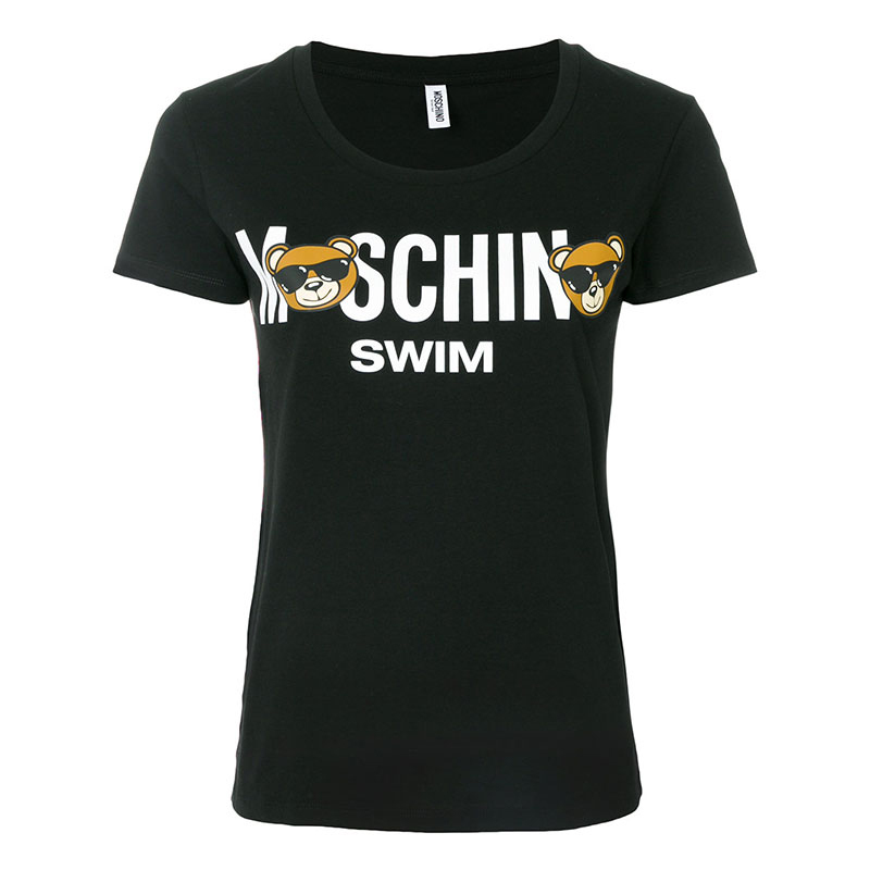 香港直邮 Moschino/莫斯奇诺 时尚小熊系列字母短袖T恤男女同款