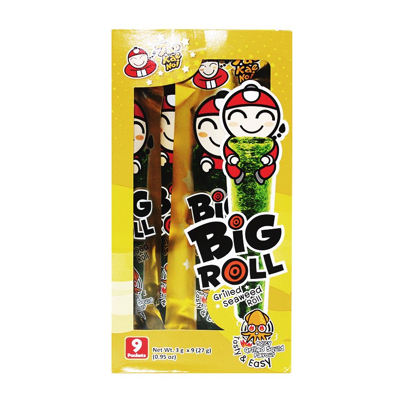 老板仔墨鱼味香脆海苔27g 泰国进口 即食海苔 紫菜