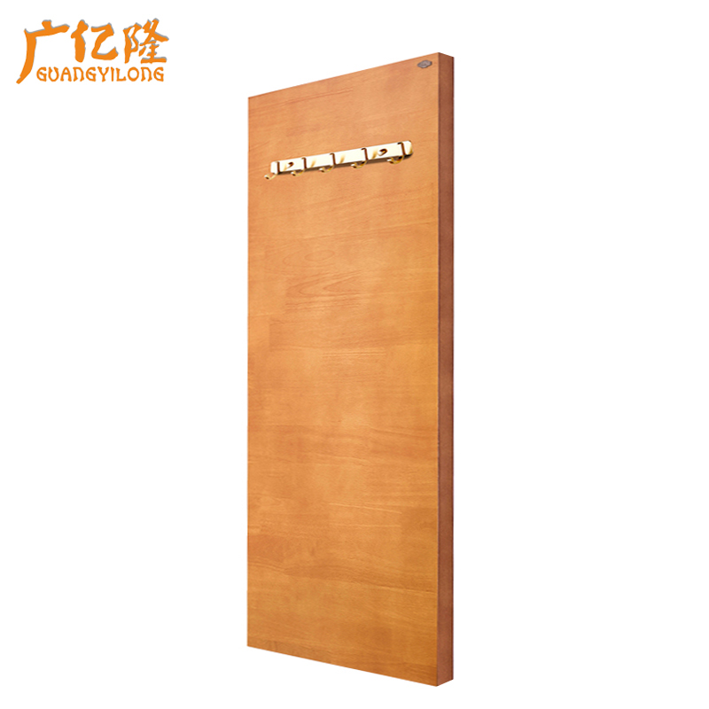 广亿隆木质挂衣板公寓挂衣背板衣帽墙板挂衣帽架高清大图